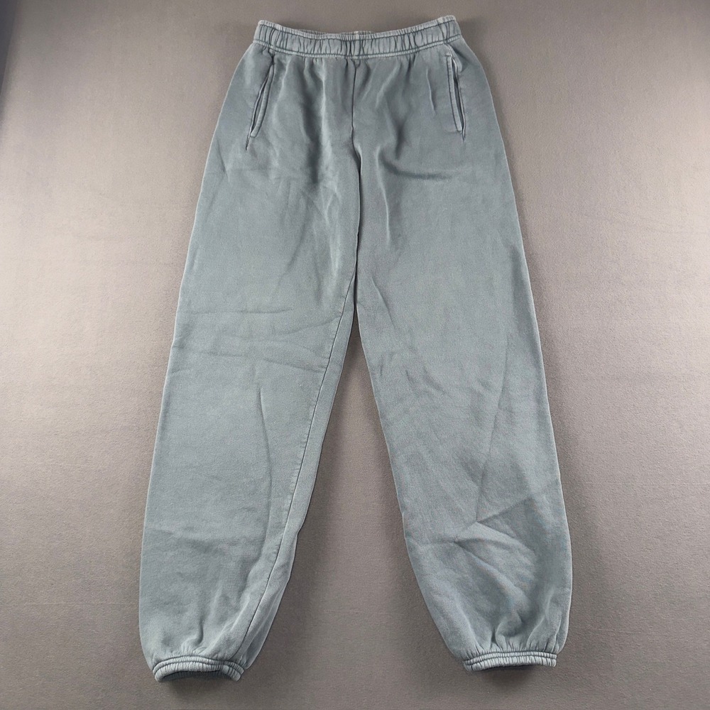 OFFLINE by Aerie Women S Teal Blue Fleece Jogger Sweatpants Cozy As A Cloud